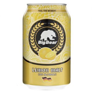 نوشیدنی مالت با طعم لیمو بیگ بیر مقدار 0.33 لیتر