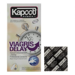 کاندوم تاخیری کاپوت مدل Viagris بسته 12 عددی به همراه یک عدد کاندوم Good Life
