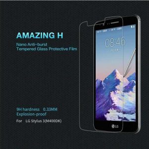 محافظ صفحه نمایش شیشه ای نیلکین مدل Amazing H Anti-Explosion مناسب برای گوشی موبایل (LG Stylus 3(M400DK