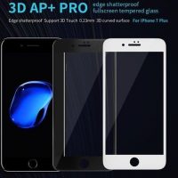 محافظ صفحه نمایش شیشه ای نیلکین مدل 3D AP Plus Pro مناسب برای گوشی موبایل آیفون 7 پلاس