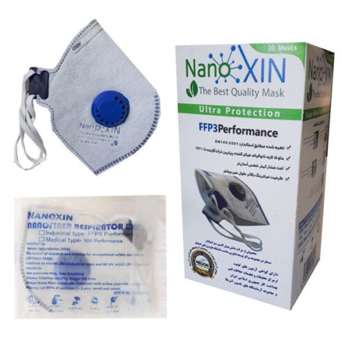 ماسک سوپاپ‌دار نانوکسین مدل NANOXIN FFP3 PERFORMANCE