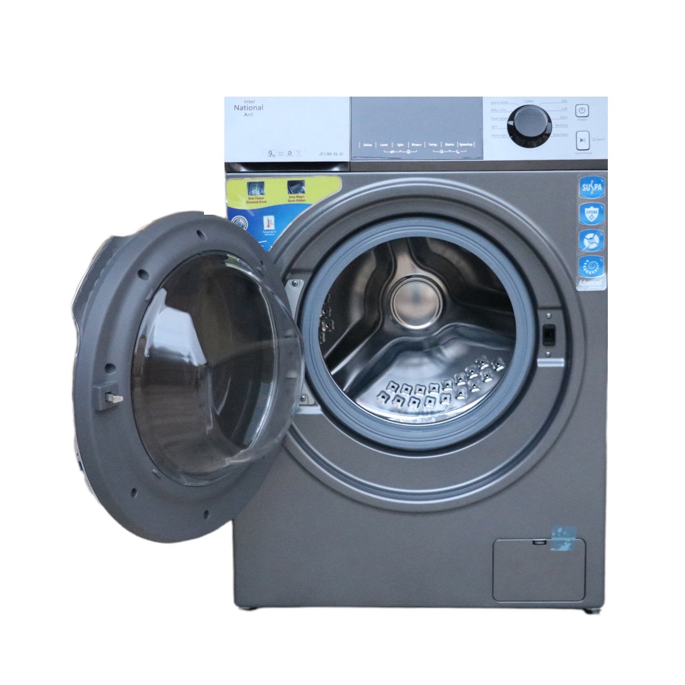 ماشین لباسشویی اینترنشنال آنیل ظرفیت 9 کیلوگرم
